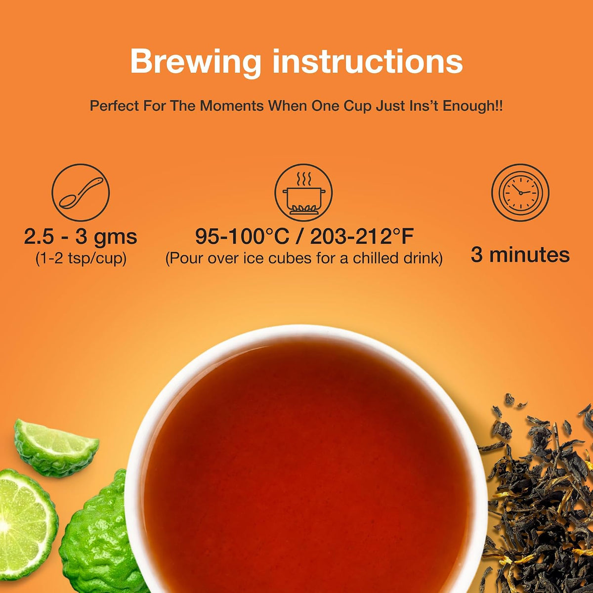 Zi Chun Earl Grey Tea Loose Leaf with Real Bergamot Fruit Pieces, 3.5oz