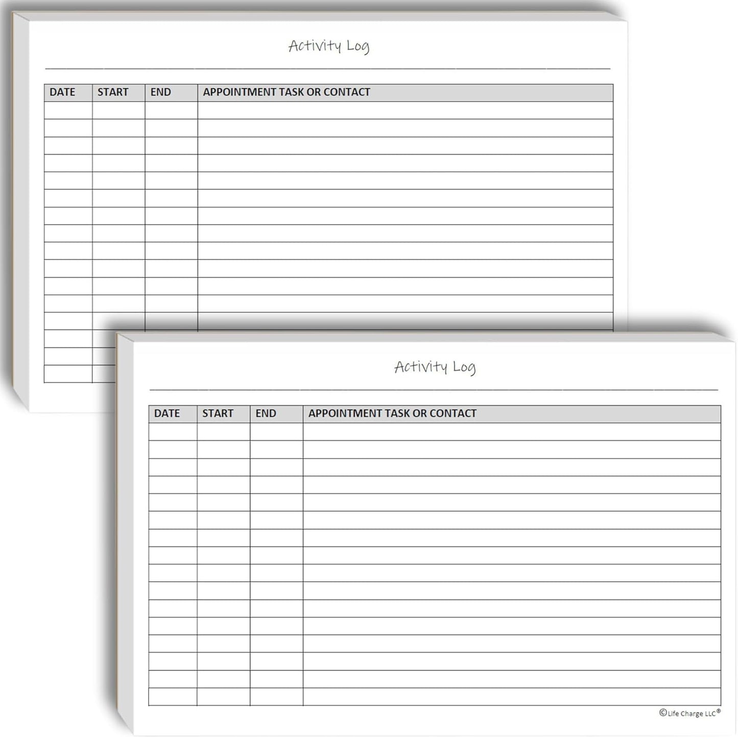 Life Charge Weekly Planner Notepad for Work & Home, Weekly To Do List Pad with Daily Checklist, Priority & Notes, 60 Pages, 8.5 x 11 Letter, Landscape