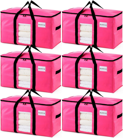 TAILI Blue Extra Large Moving Bags,Storage Bags with Visible Window