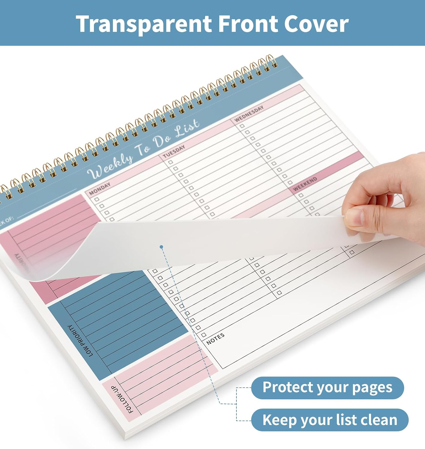 104 Pgs To Do List Notepad, 52 Undated Sheets Duplex-printed