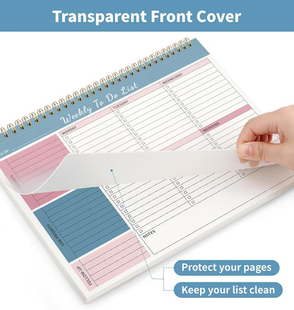 104 Pgs To Do List Notepad, 52 Undated Sheets Duplex-printed