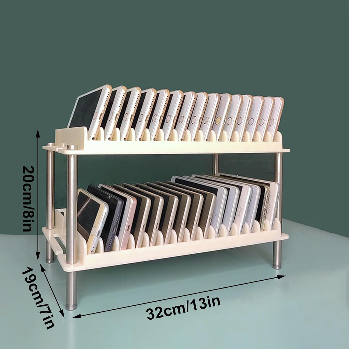 Cell Phone Holder Classroom，Phone Box for Family Time，Humanized Grooves Prevent Slipping, Making it Suitable for Home, School, and Office Use(X-Large)