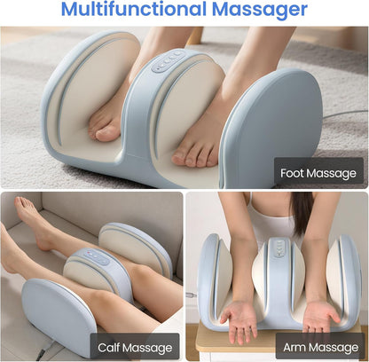 TISSCARE Shiatsu Foot Massager with Heat, FSA Eligible HSA Foot Massager for Plantar Fasciitis, Neuropathy, Circulation and Pain Relief, Massage Feet at Home/Office, Gift for Men and Women