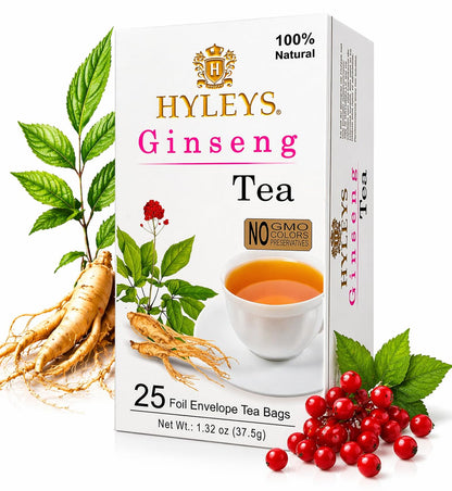 Hyleys Dandelion Root & Green Tea with Milk Thistle and Licorice Root - Herbal Detox Blend - 25 Tea Bags