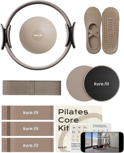 Pilates Kit for Women – Home Pilates Equipment Set with Ring, Ball & Resistance Bands | Pilates Starter Kit with Accessories in Gift Box