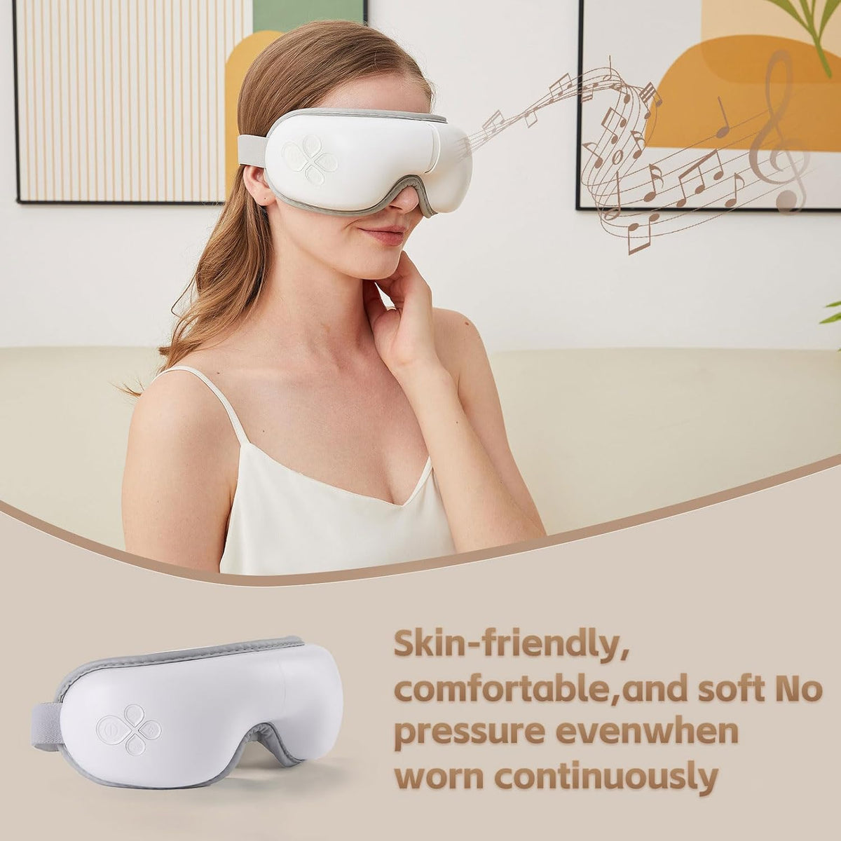 LAOBEN Eye Massager with Heat for Migraine Relief, Dry Eye and Better Sleep