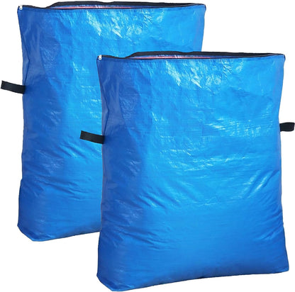 Extra Large Moving Bags with Zippers & Handles (Black)