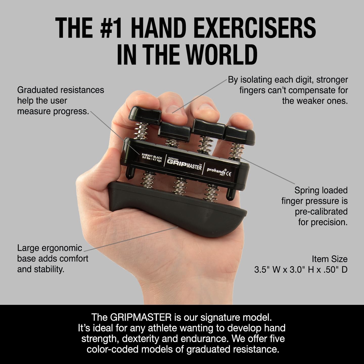 Prohands Gripmaster Medical Hand and Finger Exerciser
