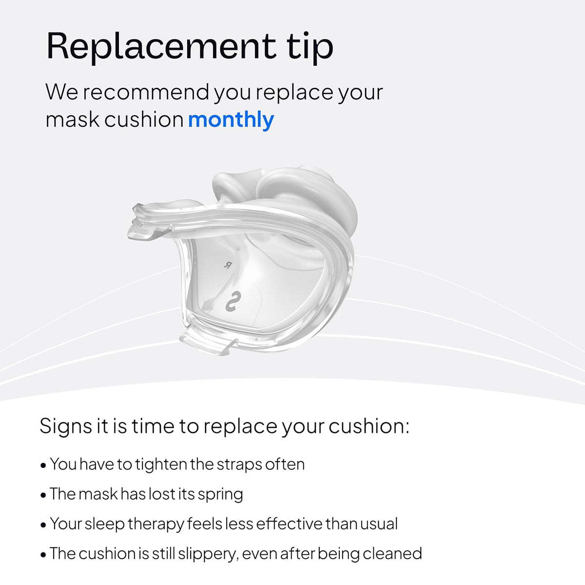 Resmed AirFit P10 Nasal Pillow Cushion Replacement CPAP Mask, Small