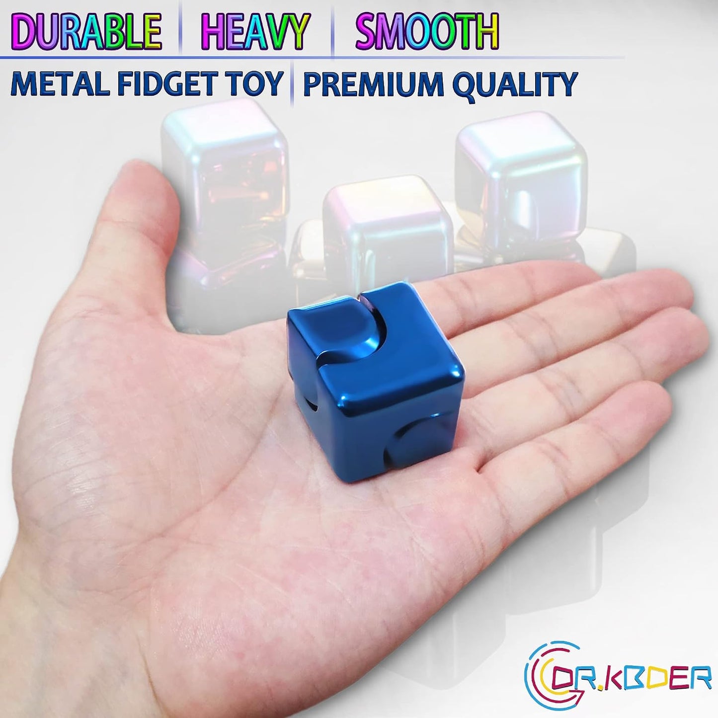 Fidget Spinner Toys Cube Adults Metal Fidgets Cool Stuff Desk Gadgets Office Toy for Teen Boy Small Anxiety Figette Sensory Toy ADHD Tool Fingears Figet Stress Gifts Easter Basket Stuffers Teen Boys