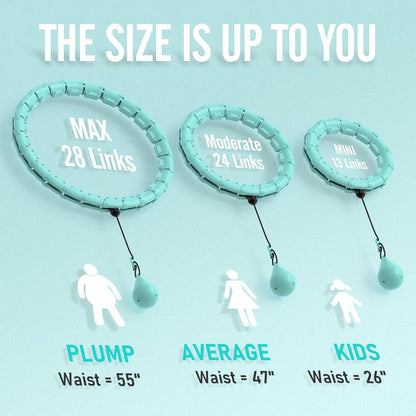 JKSHMYT Weighted Hula Circle for Adults Weight Loss, Infinity Fitness Hoop