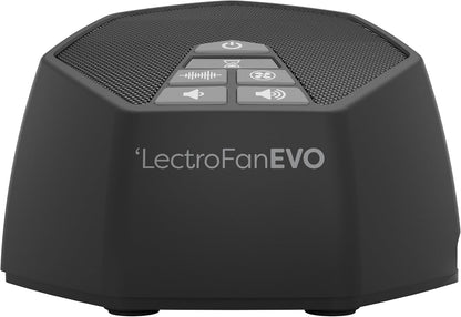 Adaptive Sound Technologies LectroFan EVO - Non-Looping Sound Machine for Sleep - Soothing Noise - Convenient Sleep Timer - Lightweight Build - USB-Powered - White