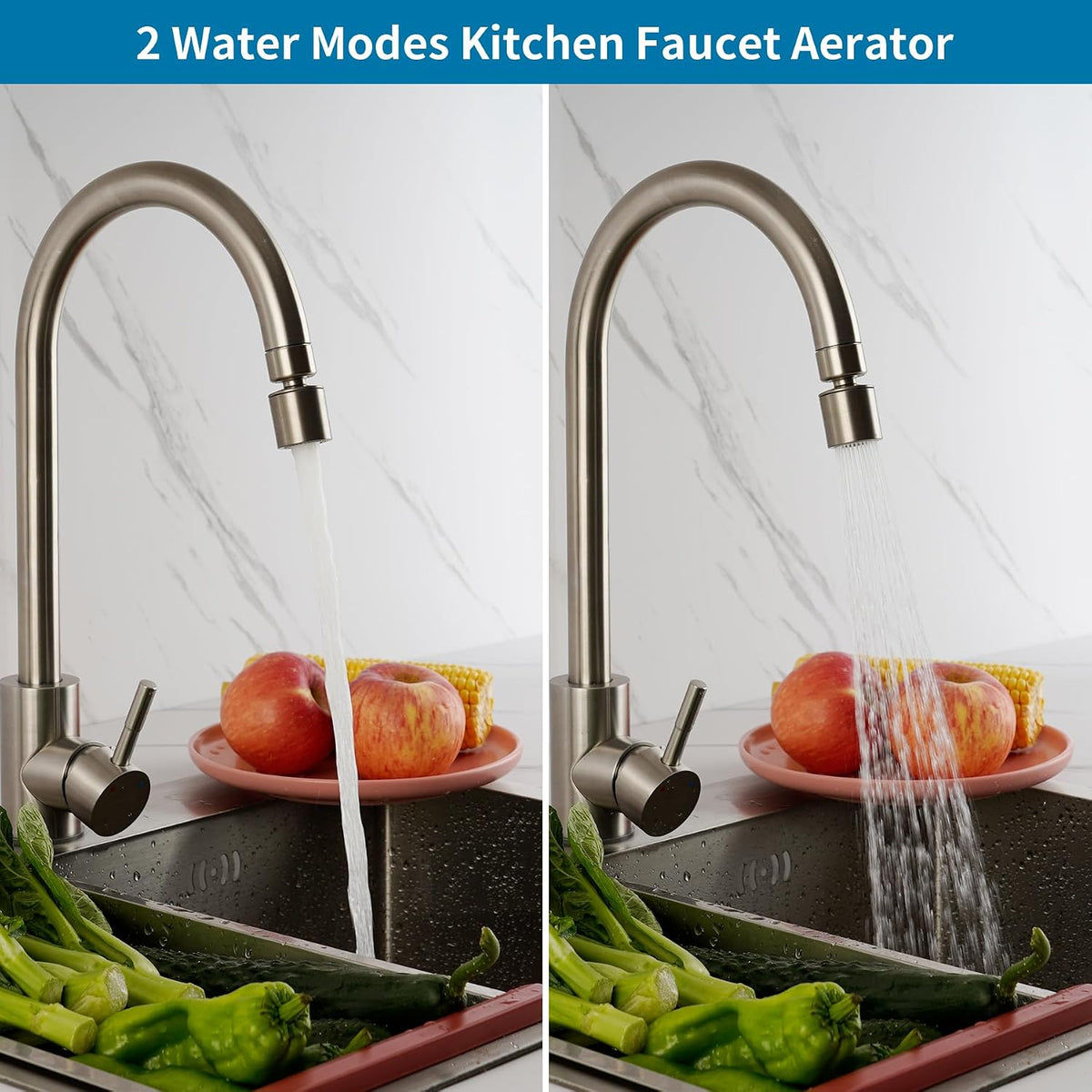 Hibbent NSF/ANSI/CAN 61 & cUPC Certified Faucet Aerator, Chrome