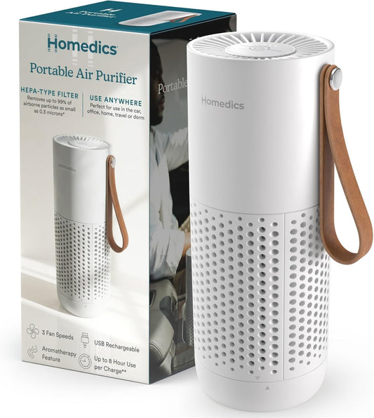 Homedics Personal Air Purifier with HEPA-Type Filter & Activated Carbon