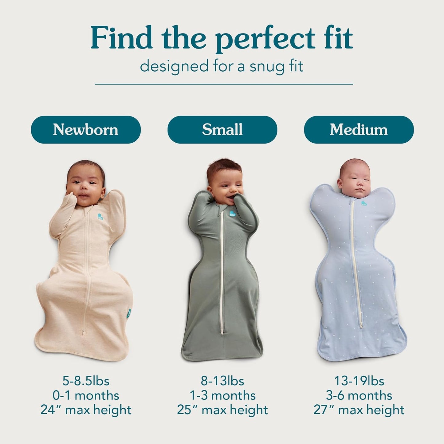 Love to Dream Swaddle UP, Baby Sleep Sack, Self-Soothing Swaddles for Newborns, Get Longer Sleep, Secure Fit Helps Calm Startle Reflex, New Born Essentials for Baby, 1.0 TOG, 13-19 lbs, Deep Olive