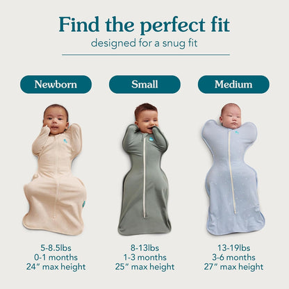 Love to Dream Swaddle UP, Baby Sleep Sack, Self-Soothing Swaddles for Newborns, Get Longer Sleep, Secure Fit Helps Calm Startle Reflex, New Born Essentials for Baby, 1.0 TOG, 13-19 lbs, Deep Olive