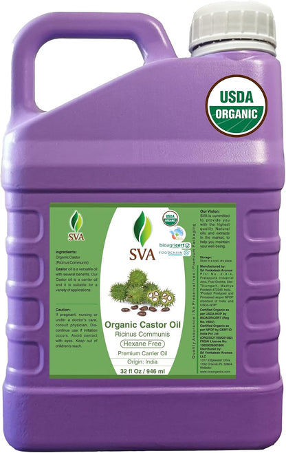 SVA Lavender Essential Oil 4 Fl Oz – for Diffuser, Skin & Hair Care – Ideal for Massage & DIY Blends – with Dropper