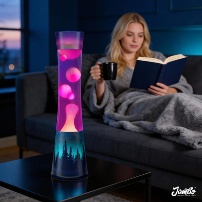 JAMBO 15.5" The Upgraded Motion Lamp, Sunset Decal Motion Light, Beautiful Home Decor, Living Room Bedroom Lamp, Relaxing Nightlight for Teens, Kids & Adults