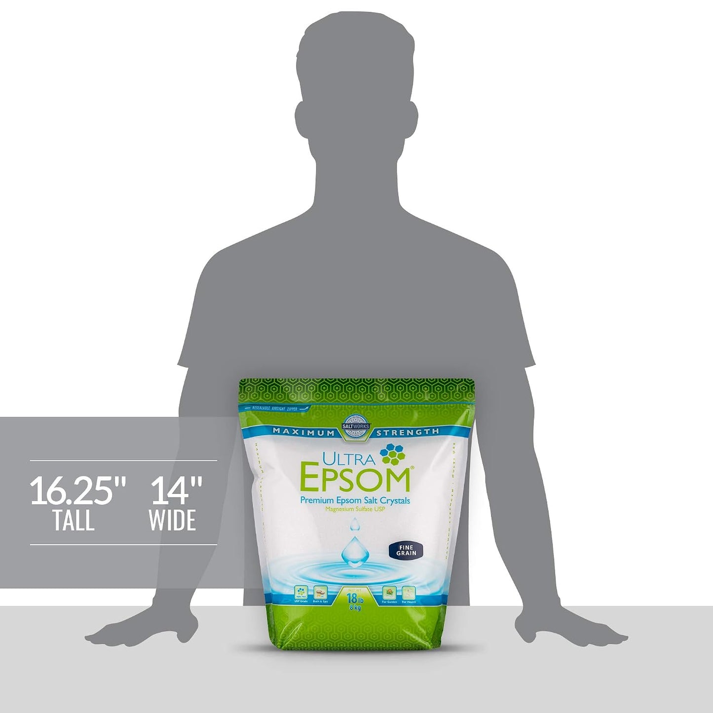 Saltworks, Bath Salt Medium, 80 Ounce