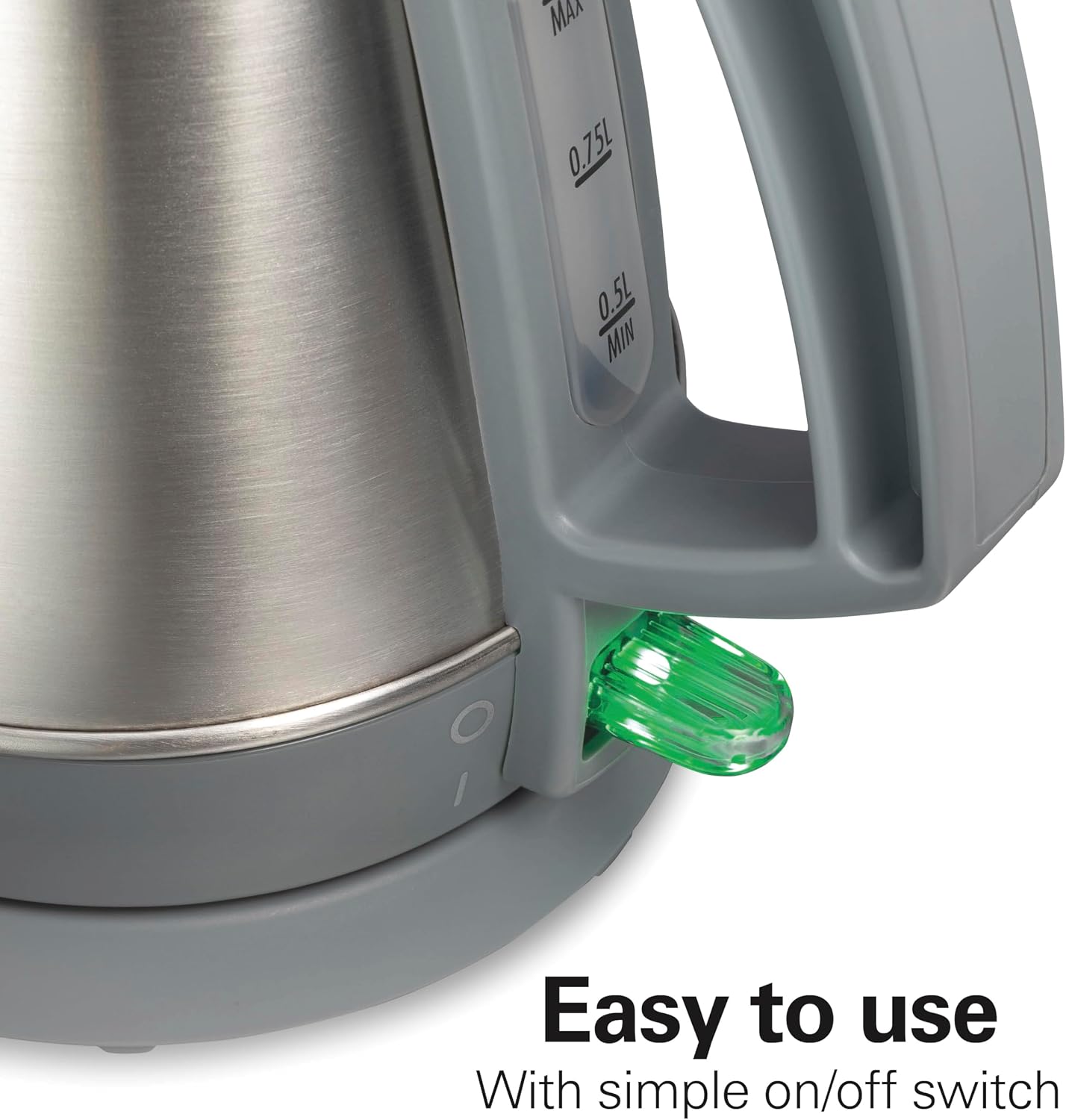 Hamilton Beach 1 Liter Electric Tea Kettle, Water Boiler & Heater | Fast Boiling 1500 Watts | BPA Free | Cordless Serving | Auto-Shutoff & Boil-Dry Protection | Cord Wrap | Stainless Steel