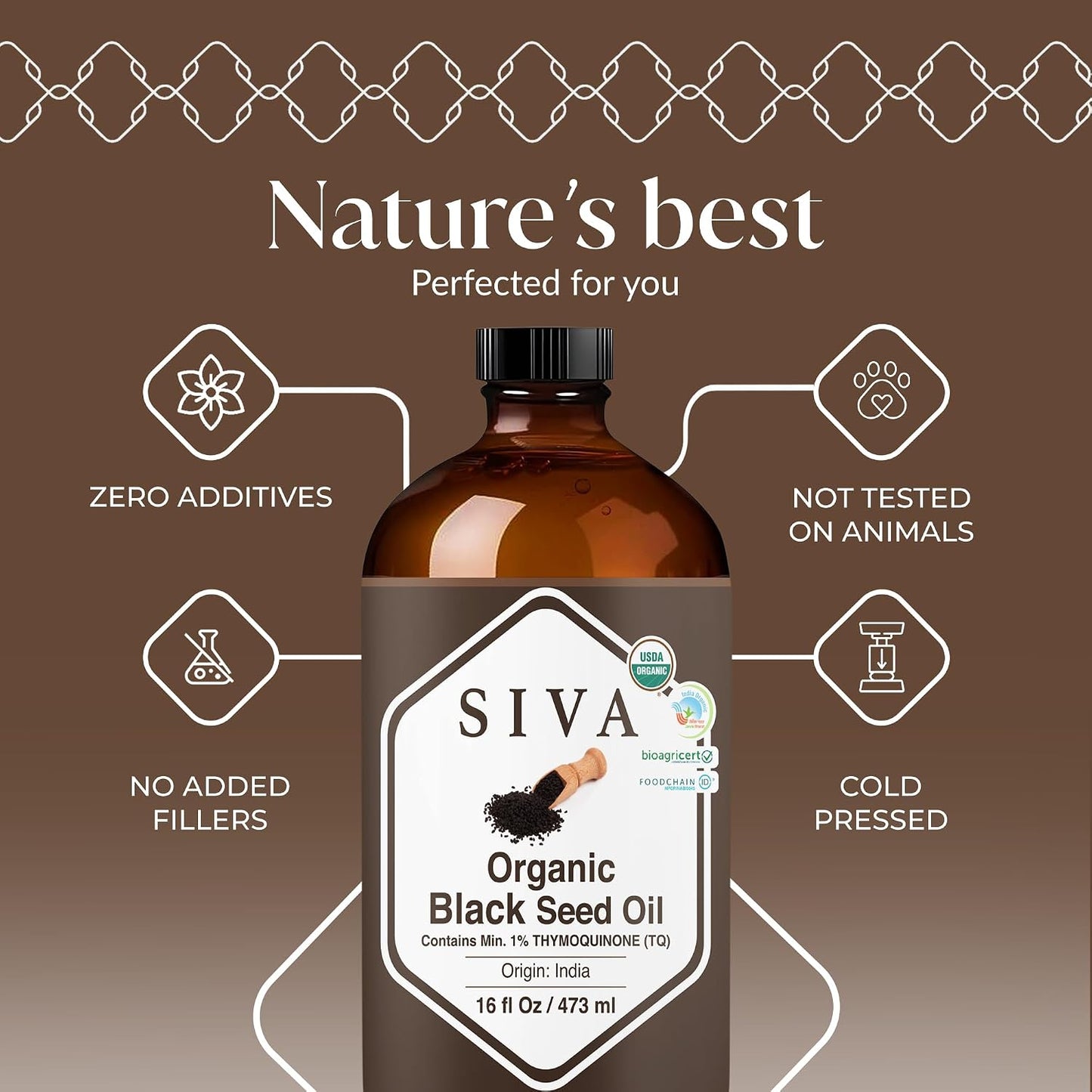 Siva Lavender Essential Oil, Huge Bottle, Large Size, 16 Fl Oz (473 ml)