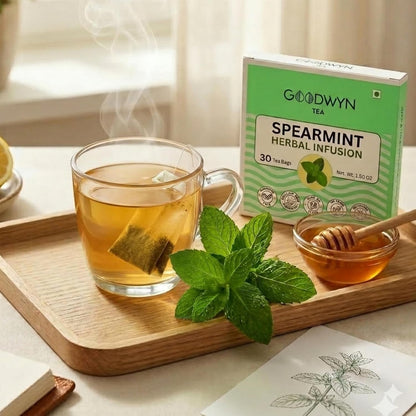 Goodwyn Spearmint Tea Bags, Herbal Tea, 30 Bags
