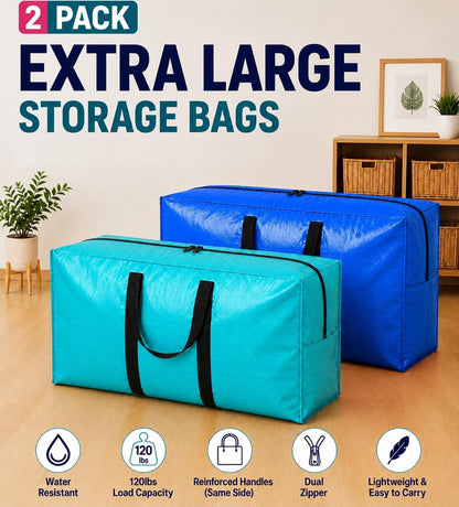 Extra Large Storage Bags, Giant XXL Moving Storage Bag Heavy Duty, Jumbo Huge Waterproof Big Storage Bags, Bounce House Storage Bag