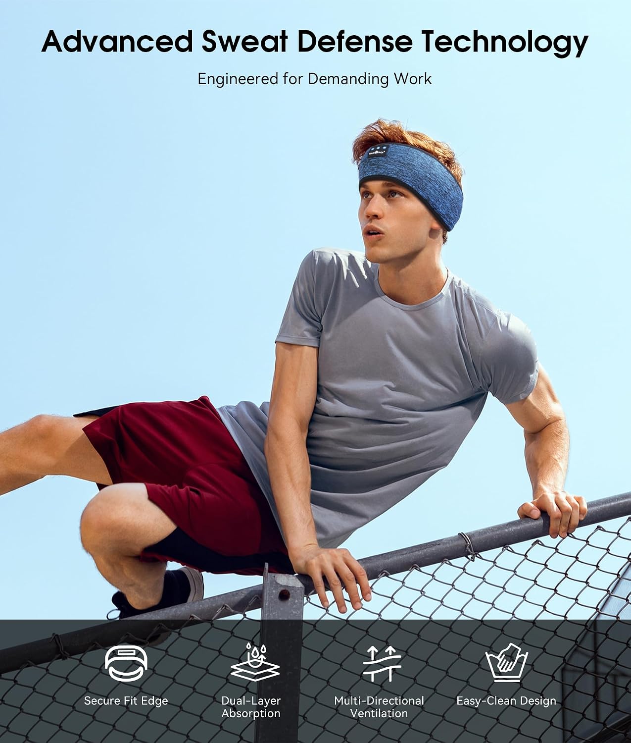 MUSICOZY Sleep Headphones Bluetooth 5.4 Headband, Wireless Earphones Music Sleep Earbuds Sleeping Eye Mask with HD Stereo Speakers for Workout Running Travel Yoga, Ideal Gifts for Men Women Mom Dad