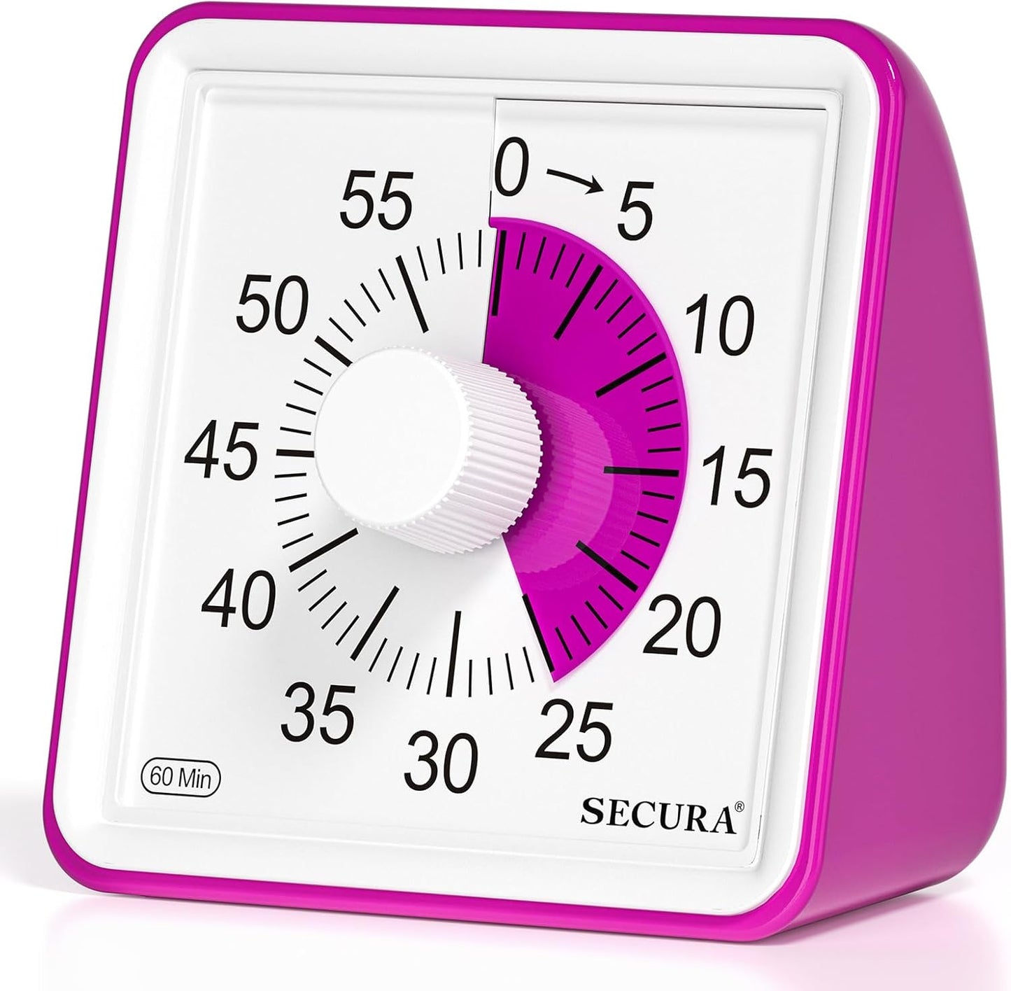 Secura 60-Minute Visual Timer, Classroom Timer, Countdown Timer for Kids and Adults, Time Management Tool for Teaching (Navy Blue & Navy Blue)
