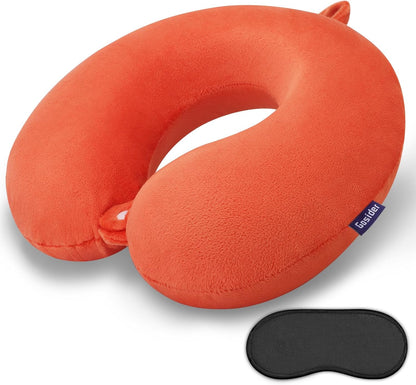 Neck Pillows for Sleeping Travel Pink Travel Pillow Comfortable U Shape Memory Foam Pillows Neck and Head Support Portable Travel Neck Pillow Suitable for Planes, Trains, Self-Driving Cars