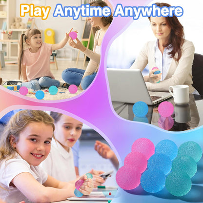 Textured Mini Stress Balls 9 Pack Malt Sugar Squishy Fidget Toys