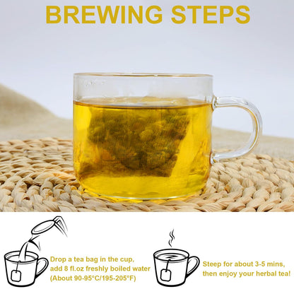 TEARELAE Lemon Balm Tea Bag, 1.5g X 50 Count | Premium Natural Lemon Balm Leaf, Caffeine-free, Non-GMO, Soothing & Mellow, Healthy Tea During Leisure Time & For Relaxation