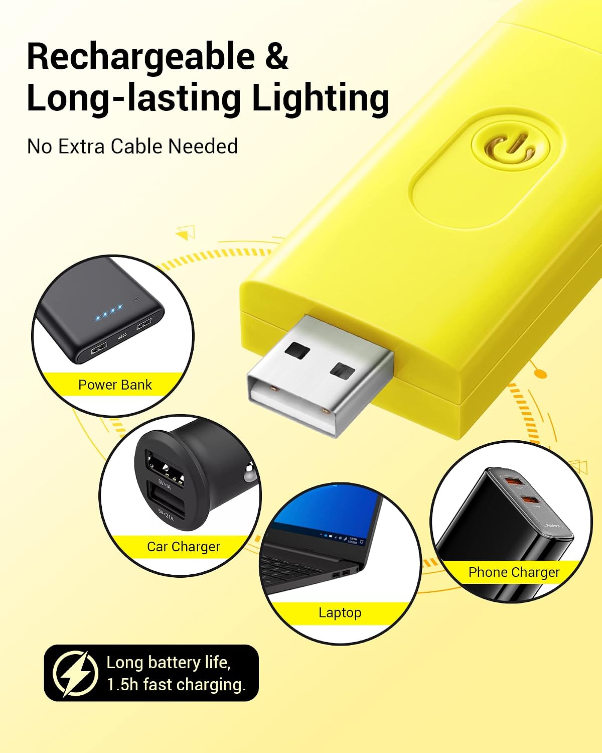 DEWENWILS USB Rechargeable Book Light for Reading in Bed, LED Book Reading Lights with Clip, Perfect for Bookworms, Kids, Warm White, Brightness Adjustable (Blue)