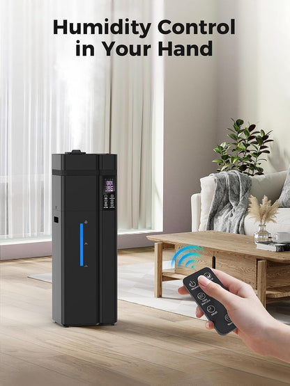 13L/3.43Gal Humidifier Large Room, 800ft² Coverage, 100H Runtime, Auto Humidity Control, Top Fill, Humidifiers for Bedroom, 35dB Quiet, Sleep Mode, Aroma Diffuser, 24H Timer, Auto Shut-off Protection