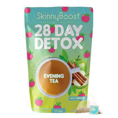 Skinny Boost Evening Detox Tea-APPLE CINNAMON -14 Tea Bags Total
