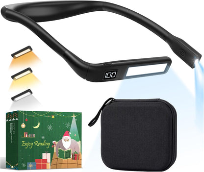 Reading Light, Rechargeable Neck Light, Stepless Dimming Book Light