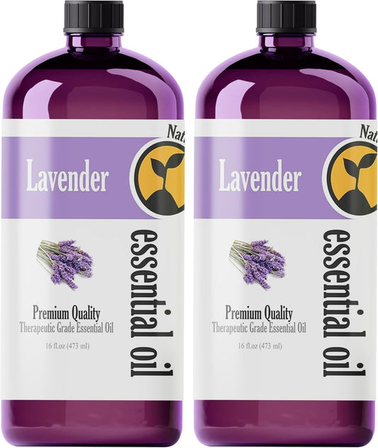 Natures-Star Lavender Essential Oil, 16 Ounce, Therapeutic Grade for Aromatherapy, Candle & Soap Making, Diffusers & Home, Lavender Oil