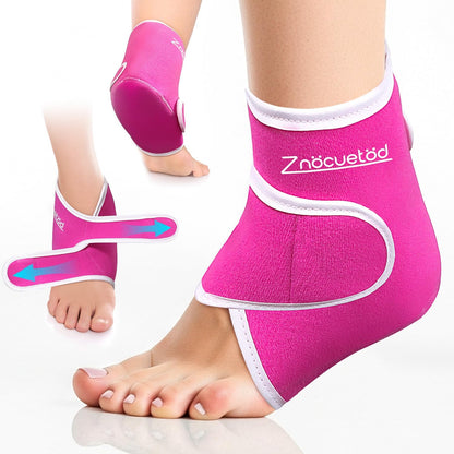 Ankle Ice Pack Wrap Reusable Gel Cold Compression for Foot Discomfort