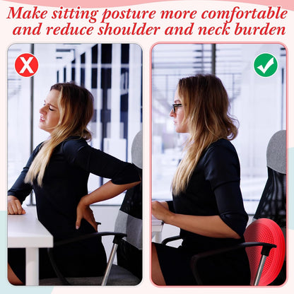 Libima 8 Pcs Wiggle Seat Inflated Wobble Cushion Sensory Seat Flexible Balance Board Balance Disc for Kids Men Women Physical Exercise Improving Posture Home Office Classroom