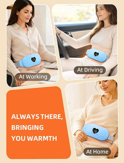 Glyduny Portable Heart Heating Pads, Electric Cordless Heat Pad