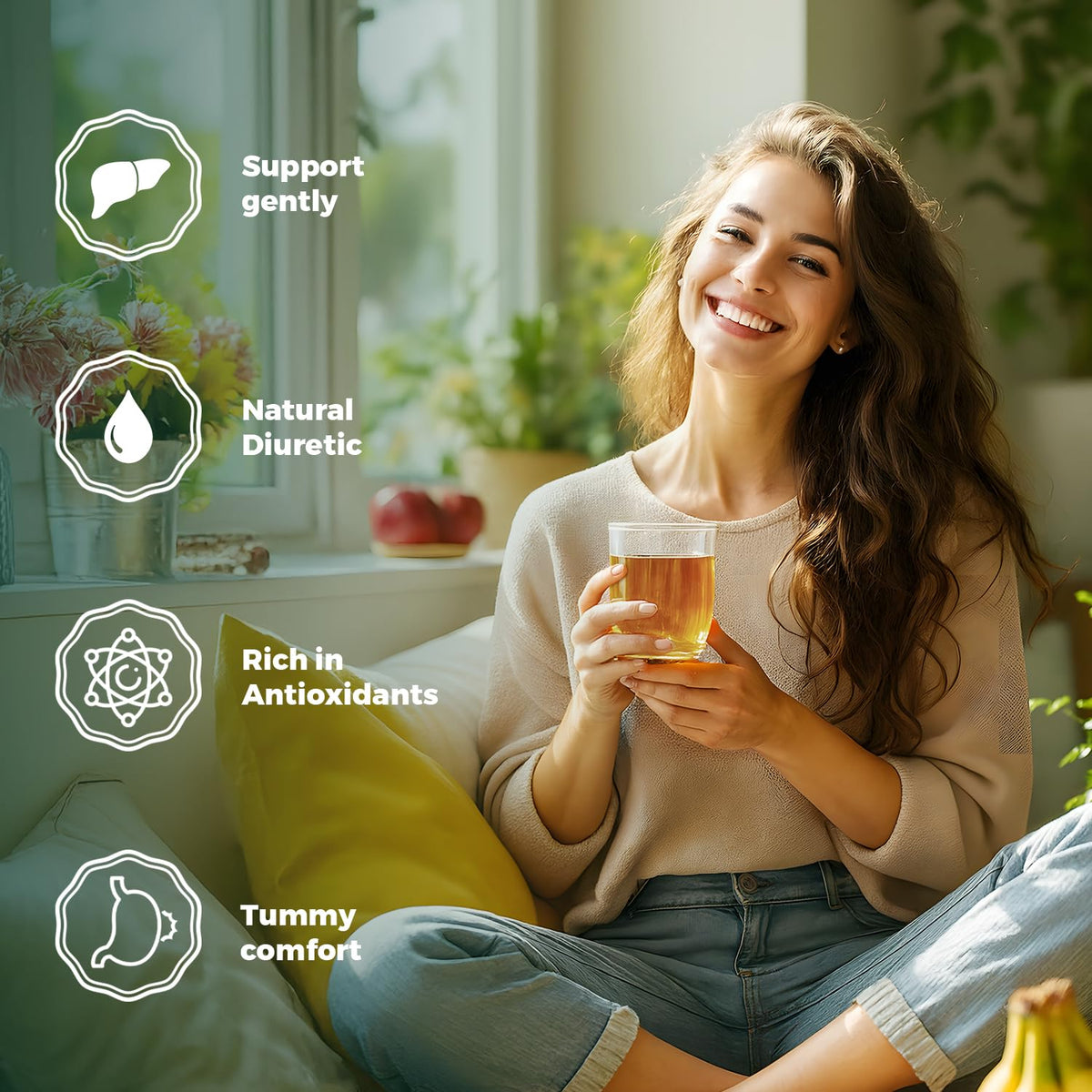 Lavitali, Dandelion Tea Bags | 60 bags, 100% Pure Herbal Tea | Caffeine-Free, Eco-Friendly Filter Bag | Daily Natural Botanical, Hot or Iced Herbal Infusion