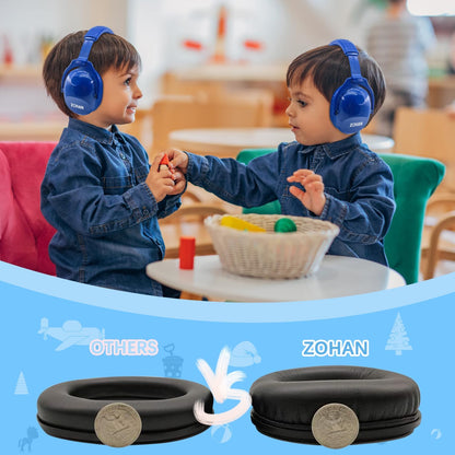 ZOHAN EM030 Kids Ear Protection, Noise Cancelling Headphones Ear Muffs for Autism Sensory, Safety Noise Reduction Hearing Protection for Monster Truck/Concerts/Fireworks/Air Shows