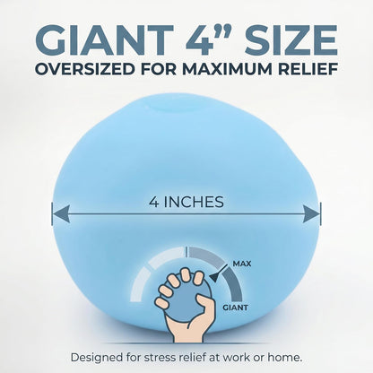 Giant 4 Inches Jumbo Stress Balls for Adults Anxiety Relief, Nedoh Balls Squishy Balls Fidget Squeeze Squish Big Ball for Anti-Stress