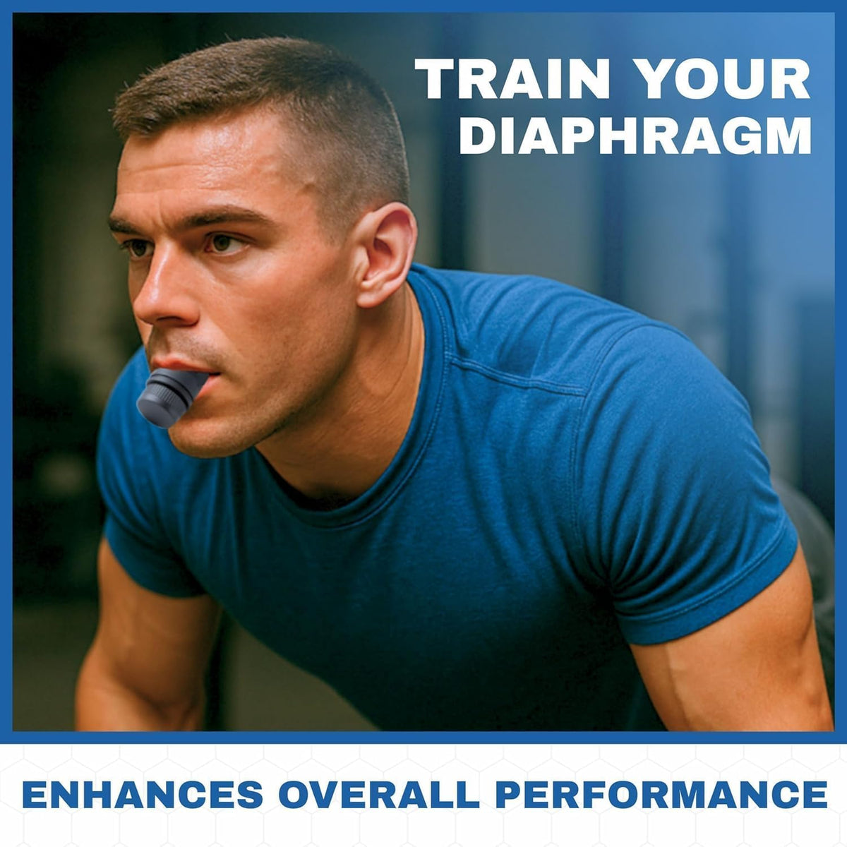 Compact Breathing Exercise Device for Lungs Made in USA Respiratory Lung Exerciser Device with Adjustable Valve - Diaphragm & Core Trainer Device for Athletes o2 Portable Breathing Trainer
