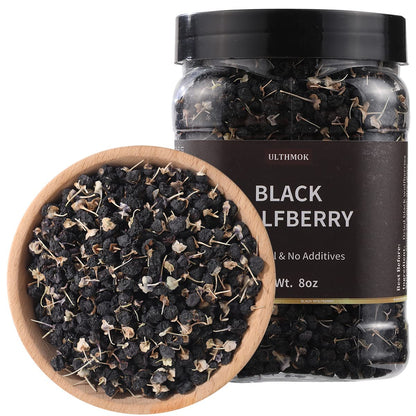 Premium Dried Black Goji Wolfberry tea-8Oz/227g,100% Natural 黑枸杞 & No Additives Goji Berry.