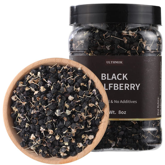 Premium Dried Black Goji Wolfberry tea-8Oz/227g,100% Natural 黑枸杞 & No Additives Goji Berry.