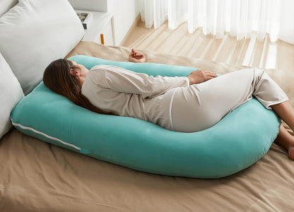 Momcozy Cooling Pregnancy Pillow - U Shaped Full Body Maternity Pillow