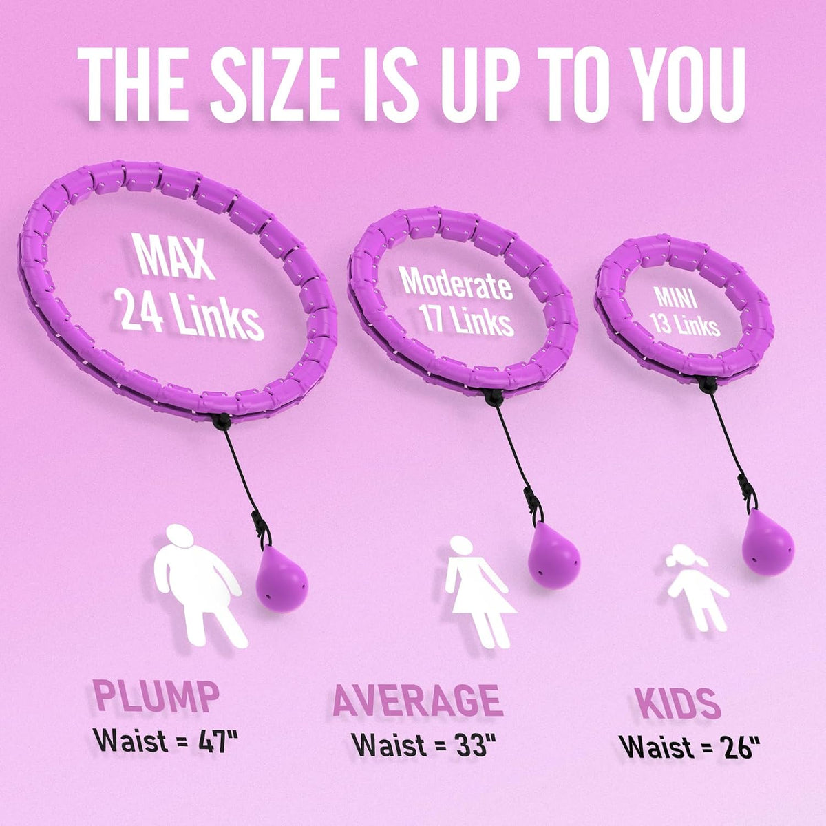 JKSHMYT Weighted Hula Circle for Adults Weight Loss, Infinity Fitness Hoop