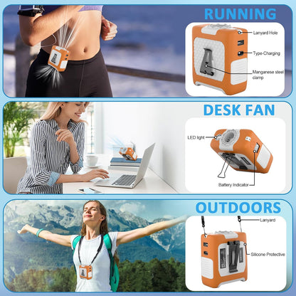 FANSYJKJ Portable Waist Fan Personal Fan