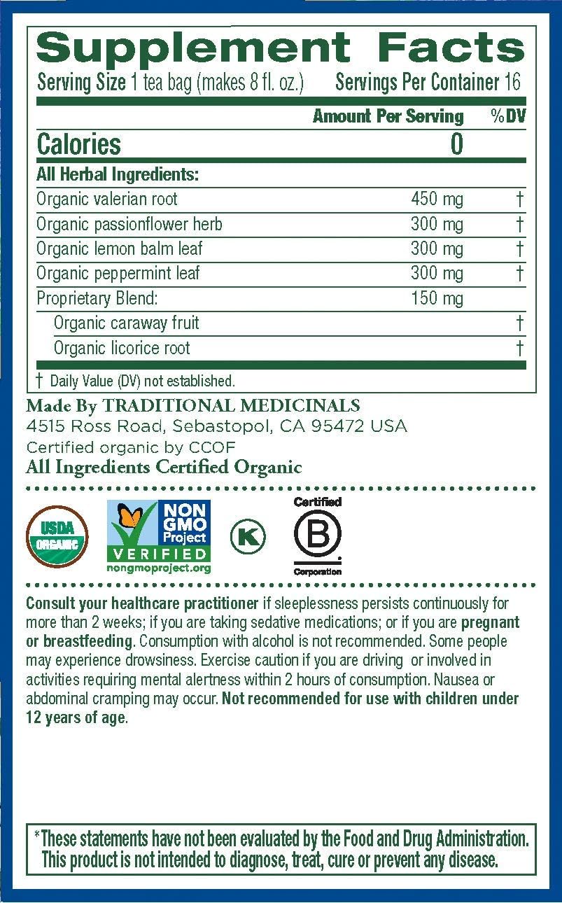 Traditional Medicinals Nighty Night Valerian Organic Tea, 16 Count, Pack of 2